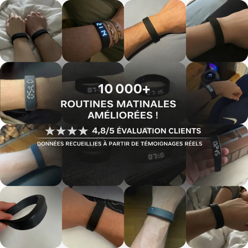 100% Réveil - Bracelet Réveil Silencieux