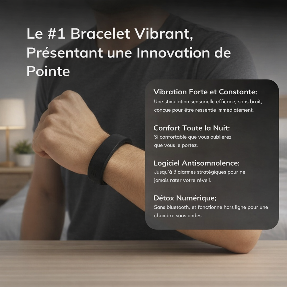 100% Réveil - Bracelet Réveil Silencieux
