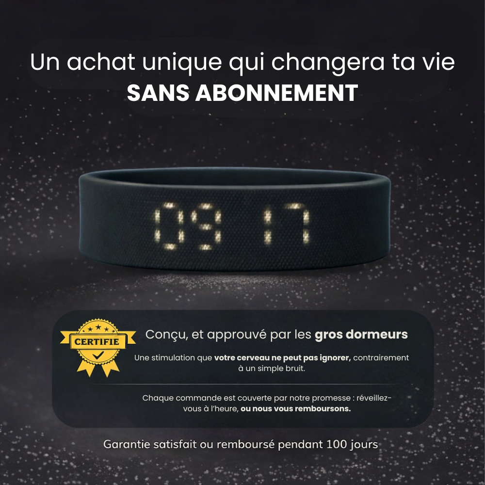 100% Réveil - Bracelet Réveil Silencieux