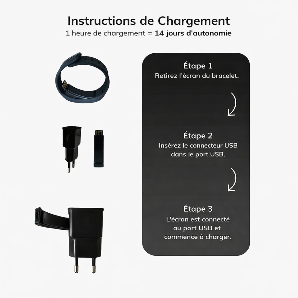 100% Réveil - Bracelet Réveil Silencieux