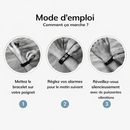 100% Réveil - Bracelet Réveil Silencieux